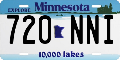 MN license plate 720NNI