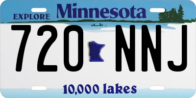 MN license plate 720NNJ