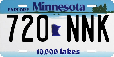 MN license plate 720NNK