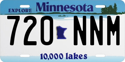 MN license plate 720NNM
