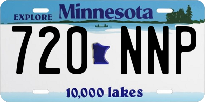 MN license plate 720NNP