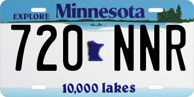 MN license plate 720NNR