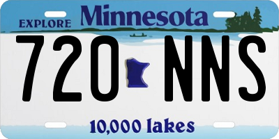 MN license plate 720NNS
