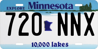 MN license plate 720NNX