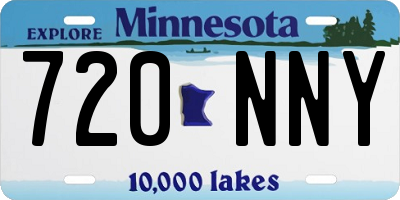 MN license plate 720NNY