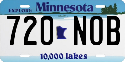 MN license plate 720NOB