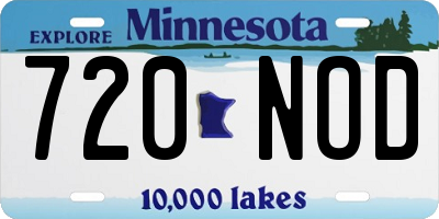 MN license plate 720NOD