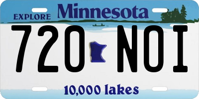 MN license plate 720NOI