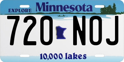 MN license plate 720NOJ