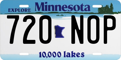 MN license plate 720NOP
