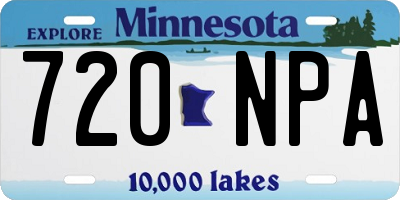 MN license plate 720NPA