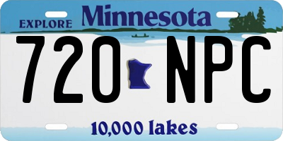 MN license plate 720NPC