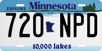 MN license plate 720NPD