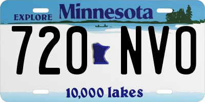 MN license plate 720NVO
