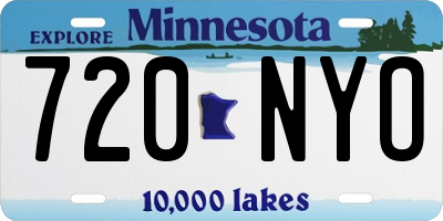 MN license plate 720NYO
