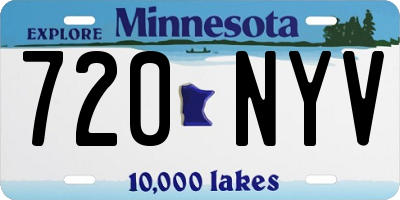 MN license plate 720NYV