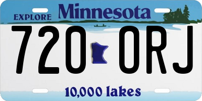 MN license plate 720ORJ