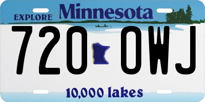 MN license plate 720OWJ