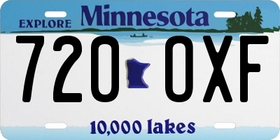 MN license plate 720OXF