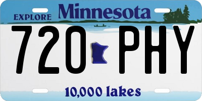 MN license plate 720PHY