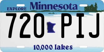 MN license plate 720PIJ