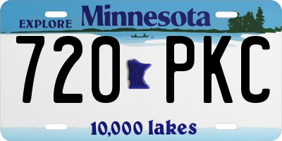 MN license plate 720PKC