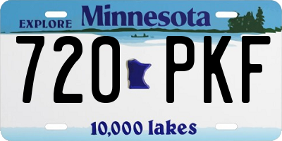 MN license plate 720PKF