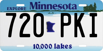 MN license plate 720PKI