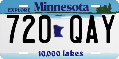 MN license plate 720QAY
