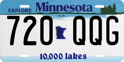 MN license plate 720QQG