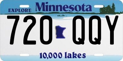 MN license plate 720QQY