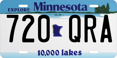 MN license plate 720QRA