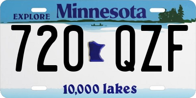 MN license plate 720QZF