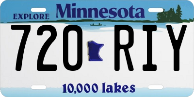 MN license plate 720RIY