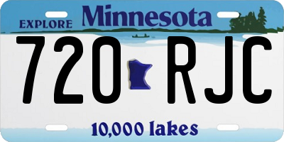 MN license plate 720RJC