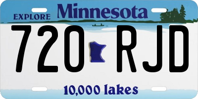 MN license plate 720RJD