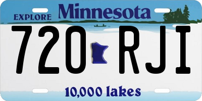 MN license plate 720RJI