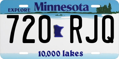 MN license plate 720RJQ