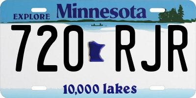 MN license plate 720RJR