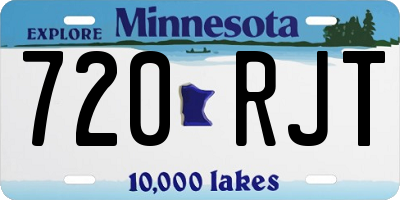 MN license plate 720RJT
