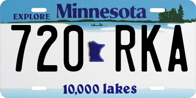 MN license plate 720RKA