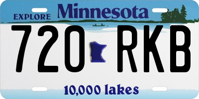 MN license plate 720RKB
