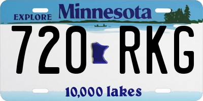 MN license plate 720RKG