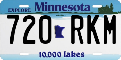 MN license plate 720RKM