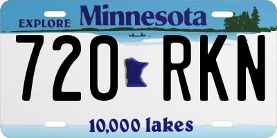MN license plate 720RKN