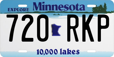 MN license plate 720RKP