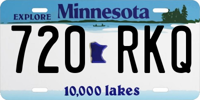 MN license plate 720RKQ
