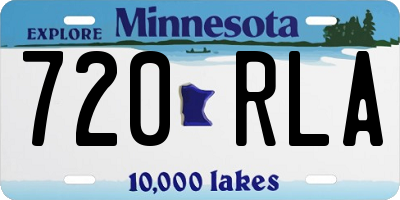 MN license plate 720RLA