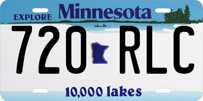 MN license plate 720RLC
