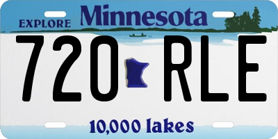 MN license plate 720RLE